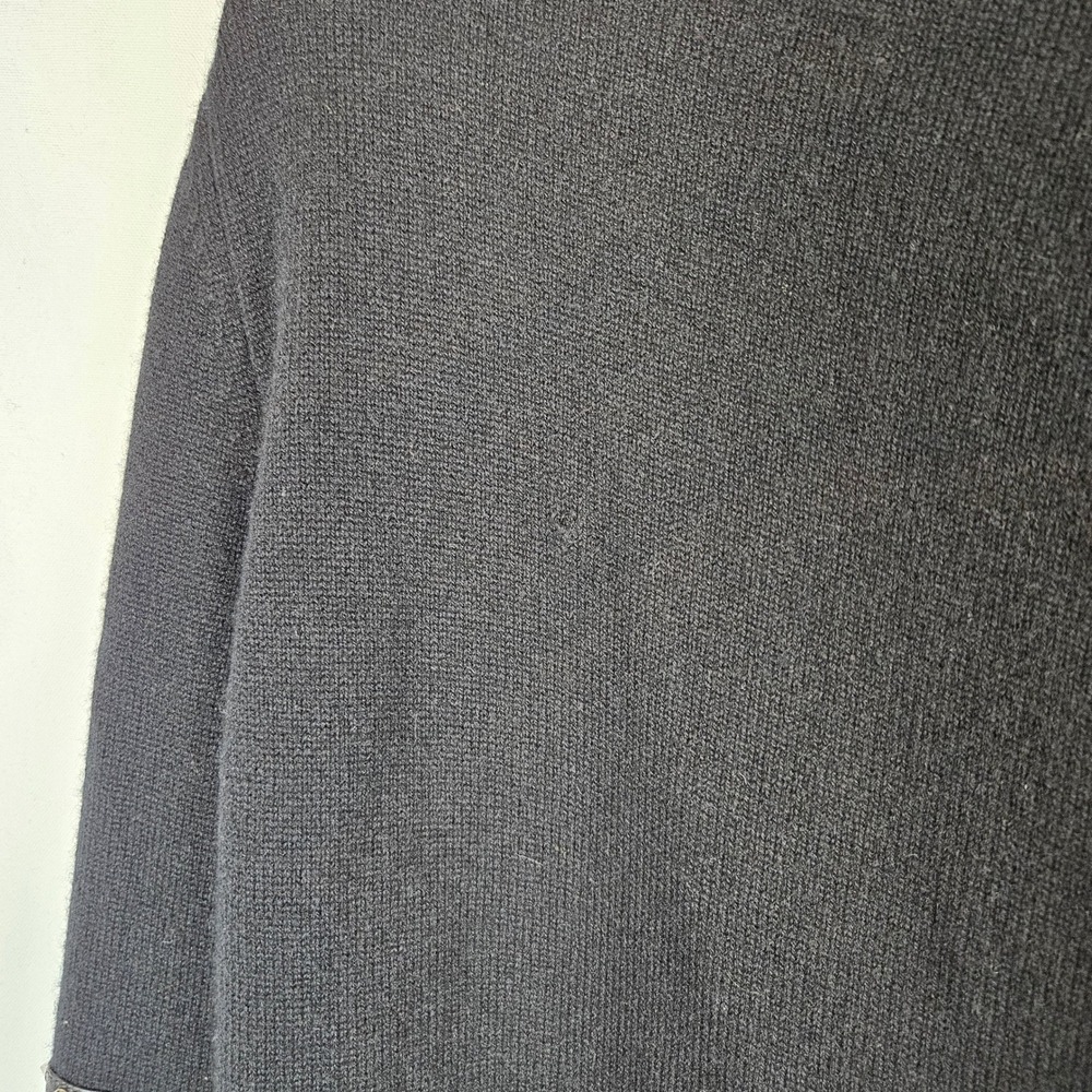Max&Moi by Lederer cashmere leather open front cardigan with studs black, 38 - Picture 7 of 9